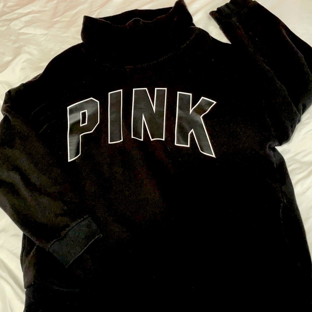 Vs pink cowl neck sweatshirt